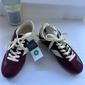 Universal Maroon and Cream Sneakers
